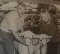 Champion ram "Sterling" and Champion ewe 2005 Gawler Show