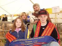 First showing at the Australian Sheep and Wool Show at Bendigo in 2004 - Success!