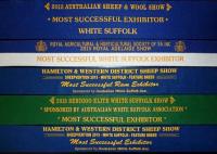 Most Successful Exhibitor again in 2015 (27 exhibitors -343 entries at the 2015 Royal Adelaide Show)